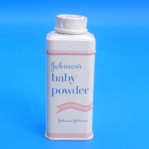 Vintage Johnson's BABY POWDER TALC TIN 1.5 oz 1960 Travel Size - Picture 1 of 7