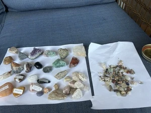Konvolut Steine verschiedene Formen Größen Mineralien Kristalle Steine geschnitzt siehe Bild (39) - Bild 1 von 24