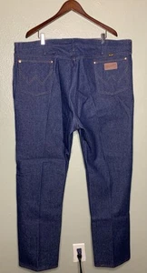 Pantalones de mezclilla Wrangler corte vaquero para hombre 46 x 32 ajuste original azul lavado oscuro hechos en EE. UU. - Imagen 1 de 6