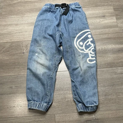 A Bathing Ape BAPE KIDS Baby Milo Banana Jogger Denim 110 Cm - Image 1 of 4