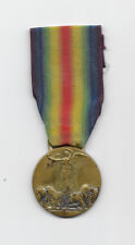 VINTAGE - ITALIAN WWI Italy Victory Medal 1915-18 Type I marked Sacchini-Milano