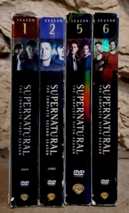Supernatural 4 Lot Seasons 1,2,5,6 (DVD) Horror Kripke Padalecki Ackles - Picture 1 of 10