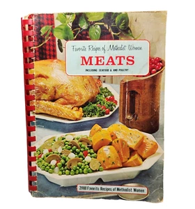 1968 Favorite Recipes Of Methodist Women Montgomery Alabama Meat Seafood Vintage - Imagen 1 de 11