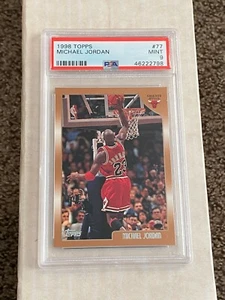 1998 Topps #77 MICHAEL JORDAN MJ PSA 9 Mint - Chicago BULLS NEW CLEAN CASE - Picture 1 of 2