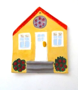 Hand Made Decorative Tile Signed on Back Ceramic Clay Signed Made in USA - Picture 1 of 4