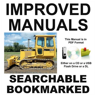 Manual de servicio de reparación de orugas John Deere 450G, 455G, 550G, 555G, 650G TM1404 Foto 1 de 4