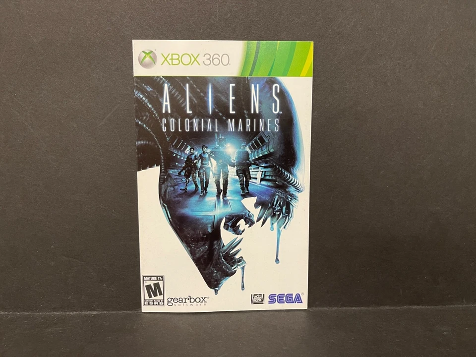 Aliens Colonial Marines Xbox 360 MANUAL ONLY NO TRACKING Authentic - Image 1 of 1