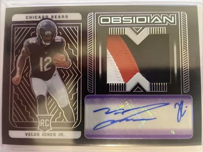 2022 Panini Obsidian - Velus Jones Jr Electric Etch Purple RPA Auto #223 /30 - Image 1 of 2