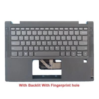 New For Lenovo Flex 5-14IIL05 ARE05 ITL05 Palmrest 5CB0Y85490 Backlit Keyboard - Image 1 of 4