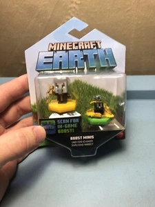 Minecraft Earth Boost Minis Pack Evocador Evocante Evocante Y Snacking Rabbit - Imagen 1 de 4