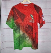Vintage Soccer 1994 World Cup Mexico AOP T Shirt Size Large Apex One