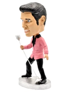 Elvis Presley Dashboard Wobbler Pink Jacket Microphone 5" X 2" Metal Base *New* - Picture 1 of 3