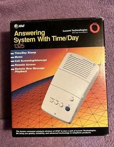 Lucent Technologies AT&T Answering System With Time/Day 1325 New Vintage In Box. - Photo 1/3