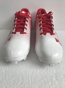Under Armour MLB Leadoff Low RM Men's US size 7.5 Red/White Baseball Cleats, NEW - Picture 1 of 11