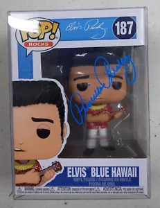 Funko Pop #187 firmado por ELVIS Blue Hawaii firmado por PRISCILLA PRESLEY CERTIFICADO DE AUTENTICIDAD JSA RARO - Imagen 1 de 2
