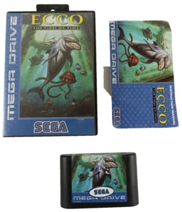 Sega Mega Drive Game In Box With Manual Ecco The Tides Of Time Tracked Shipping - Picture 1 of 3