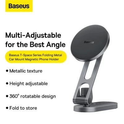 Baseus Magnetic Car Phone Holder for Tesla Display Screen Rotateble Foldable Car - Image 1 of 4