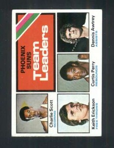 1975-76 Topps #130 Phoenix Suns Team Leaders EXMT/EXMT+ Suns 119799