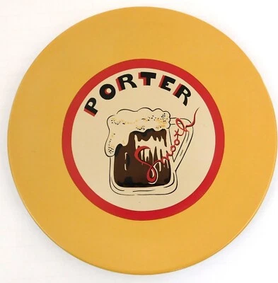 Pottery Barn Porter Beer Satisfying Smooth Bar 8"  Plate - Image 1 of 4