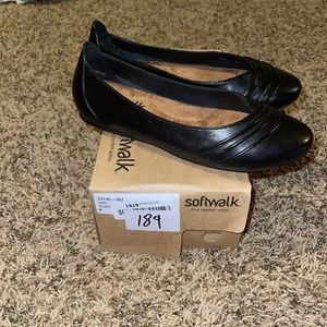 SoftWalk Womens Safi Black Slip On Loafers Shoes Size 8 9913 New - Picture 1 of 6