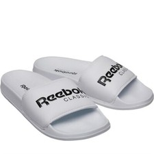 reebok slippers white