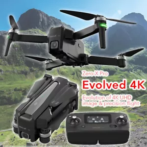 Zero-X Pro Evolved 4K UHD Drone Brushless Auto Gimbal FPV Foldable Quadcopter - Picture 1 of 8