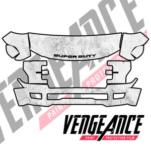 2017- 2019 Ford F250 F350 SuperDuty Pre-Cut Paint Protection Film Clear Bra PPF - Picture 1 of 3