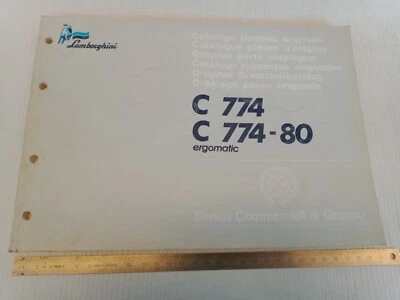 catalogo parti ricambio originale trattore Lamborghini 1989 C774 774-80 774 ergo - Immagine 1 di 4
