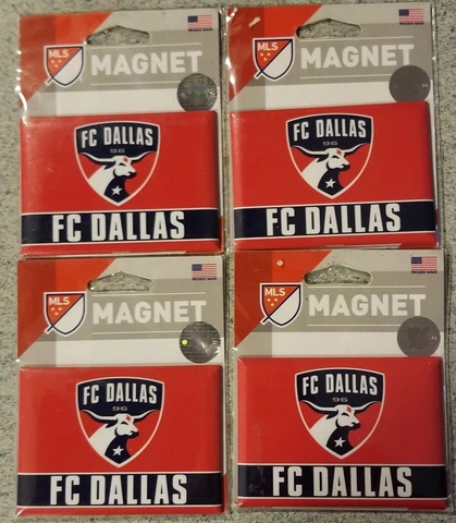 MLS FC Dallas magnet set of 4  Wincraft NEW soccer US Cover