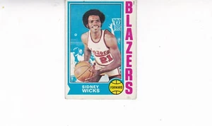 1974 Topps Basketball #175 Sidney Wicks - Picture 1 of 1