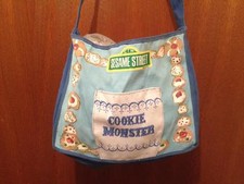 Seasame Street Cookie Monster Knickerboker canvas satchel 
