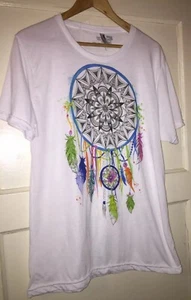 American Apparel Sublimation Tee Dreamcatcher Native Top Electro Threads Size L - Picture 1 of 5