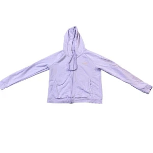 Adidas Full Zip Light Purple Hooded Lightweight Sweater Women Size Medium - Picture 1 of 8