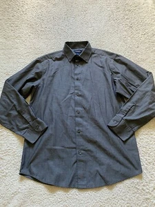 Camisa con botones de manga larga Chaps para niños color carbón talla L (14-16) - Imagen 1 de 9