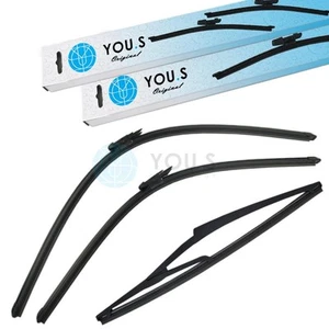 YOU.S Scheibenwischer Wischerblätter SET VORNE + HINTEN für FORD B-MAX (JK) - Picture 1 of 1