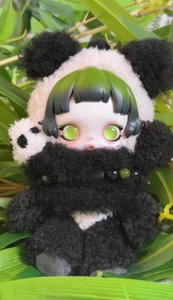 Skullpanda Lazy Panda Plush Doll Pendant Keychain Bag Charm - Picture 1 of 2