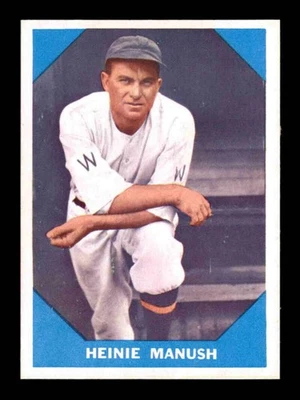 Fleer #18 1960 Heinie Manush NMMT X3181710 Foto 1 de 2