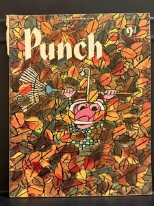 PUNCH Magazine October 12 1960 cute funny autumn colours rake leaves funny yard - Picture 1 of 3