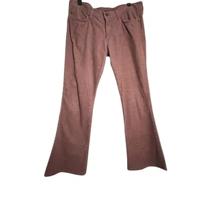 Frankie B Pants Womens 6 Brown Corduroy Flare Leg Low Rise Y2K Stretch Retro - Picture 1 of 8
