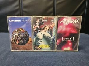 ANTHRAX  Spreading The Desease + Stomp 442 + Sound Of White Noise Cassette Tape  - Picture 1 of 14