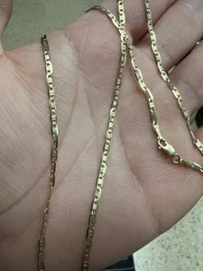 22” 14k Solid Tri Color Valentino 2mm - Picture 1 of 4