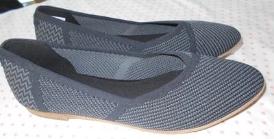 TOMS Jutti Neat Knit Slip On Womens Black Flats Casual 10020237 Excellent 8.5 WO - Image 1 of 4