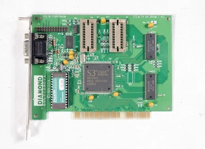 Vintage Diamond Stealth64 VGA graphics adapter 2MB RAM PCI tested ISA358 - Image 1 of 3