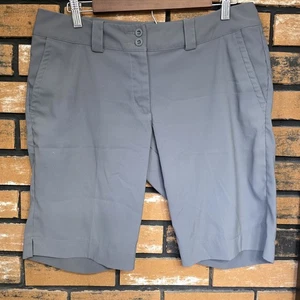 Nike Dri-Fit Damengröße 10 grau Performance Bermuda Turnier Golfshorts - Bild 1 von 10