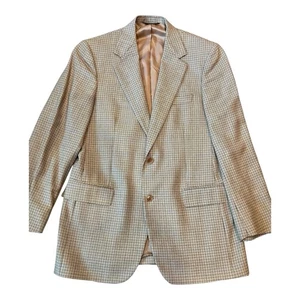 Brooks Brothers Made in Italy Hahnentritt Tweed Wolle 2Btn Blazer Jacke Gr. 39R - Bild 1 von 18
