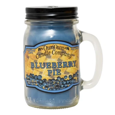 , Vela tarro de albañil perfumada pastel de arándanos, tiempo de combustión de 100 horas, 13 onzas Foto 1 de 4