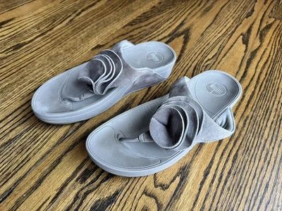 Sandalias FITFLOP gris/beige, talla 8 Foto 1 de 4