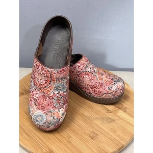 Zueco profesional Sanita Erika para mujer talla EE. UU. 7/38 cachemira tela floral zapatos - Imagen 1 de 9