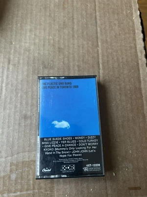 THE PLASTIC ONO BAND LIVE PEACE IN TORONTO Cassette Tape Rock Avantgarde Rare - Image 1 of 2