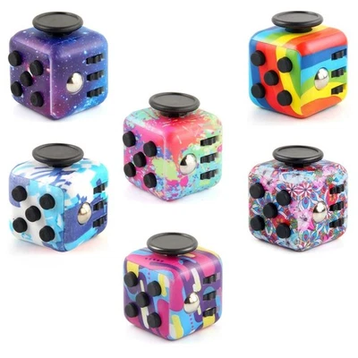 6er Pack Fidget Cube & Infinity Cube Sensorisches Spielzeug für Erwachsene Kinder Stressabbau - Bild 1 von 4